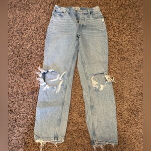 ABERCROMBIE AND FITCH THE DAD HIGH RISE JEANS SIZE 25